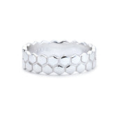 Honeycomb Silver Ring for Women