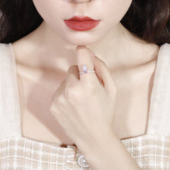 European Fashion Natural Colourful Treasure Inlaid Opal Jewelry Sterling Silver Ring for Women