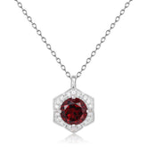 French Romantic Luxury Jewelry Design Inlaid Natural Colourful Gemstones Flower Pendant Silver Necklace for Women
