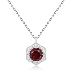 French Romantic Luxury Jewelry Design Inlaid Natural Colourful Gemstones Flower Pendant Silver Necklace for Women