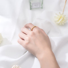 Dough Twist Design Sterling Silver Ring for Women