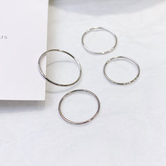 Simple Slim Silver Ring