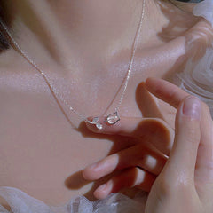 Tulips Pendants 925 Silver Collarbone Necklace for Women