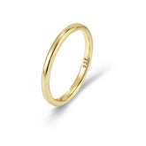 Glossy Sterling Silver Ring for Women