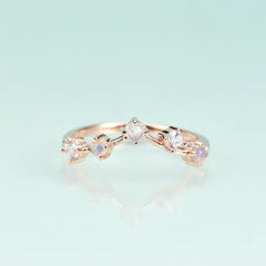 Luxury S925 Sterling Silver Rose Gold Colour Ring