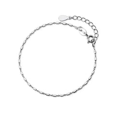 Fashion Cuboid Chain Silver Bracelet for Women