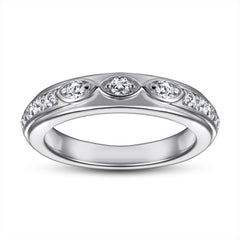 Marquise Shape with Zircon Silver Ring for Women