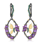 Butterfly Design s925 Sterling Silver Drop Earrings for Women