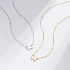 Fresh Temperament Butterfly Sterling Silver Collarbone Necklace for Women