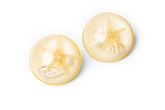 Yellow Starfish in Moonlight Studs