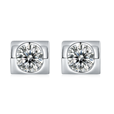 Love 1.0Carat Round Cut Moissanite Earrings