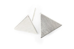 Triangle Studs - Silver Studs for Women