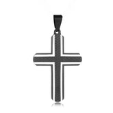 Mesh Pattern Latin Cross Titanium Steel Pendant for Men