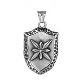 Octagonal Star Shield Titanium Steel Pendant for Men