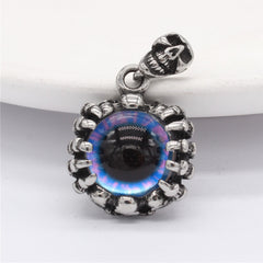 Halloween Skull Devil's Eye Titanium Steel Pendant for Men
