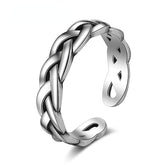 Twist Braid Silver Ring