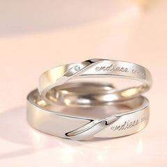 Endless Love Silver Couple Rings for Women