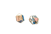 Hexagon Colourful Enamel Stud Earrings