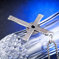 Turquoise Totem Celtic Cross Titanium Steel Necklace for Men