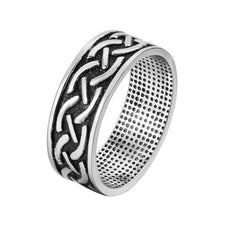 Retro European & American Pattern Men's Titanium Steel Ring