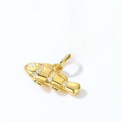 Clownfish Zircon Sterling Silver Pendant