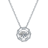 Snake Bone 0.5Carat Moissanite Necklace
