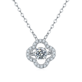 Lucky Clover 0.5Carat Moissanite Necklace