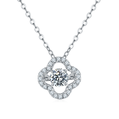 Lucky Clover 0.5Carat Moissanite Necklace