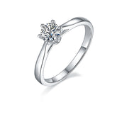 Classic 0.5 Carat Round Moissanite Engagement Ring