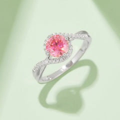 Split Shank Embraced Arm 1.0Carat Moissanite Ring