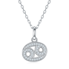 Cancer Moissanite Necklace