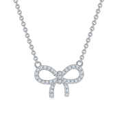 Bowknot Moissanite Necklace