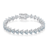 Tennis Chain 0.5 Carat Triangle Moissanite Bracelets