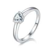 Solitaire 0.5 Carat Triangle Moissanite Engagement Ring