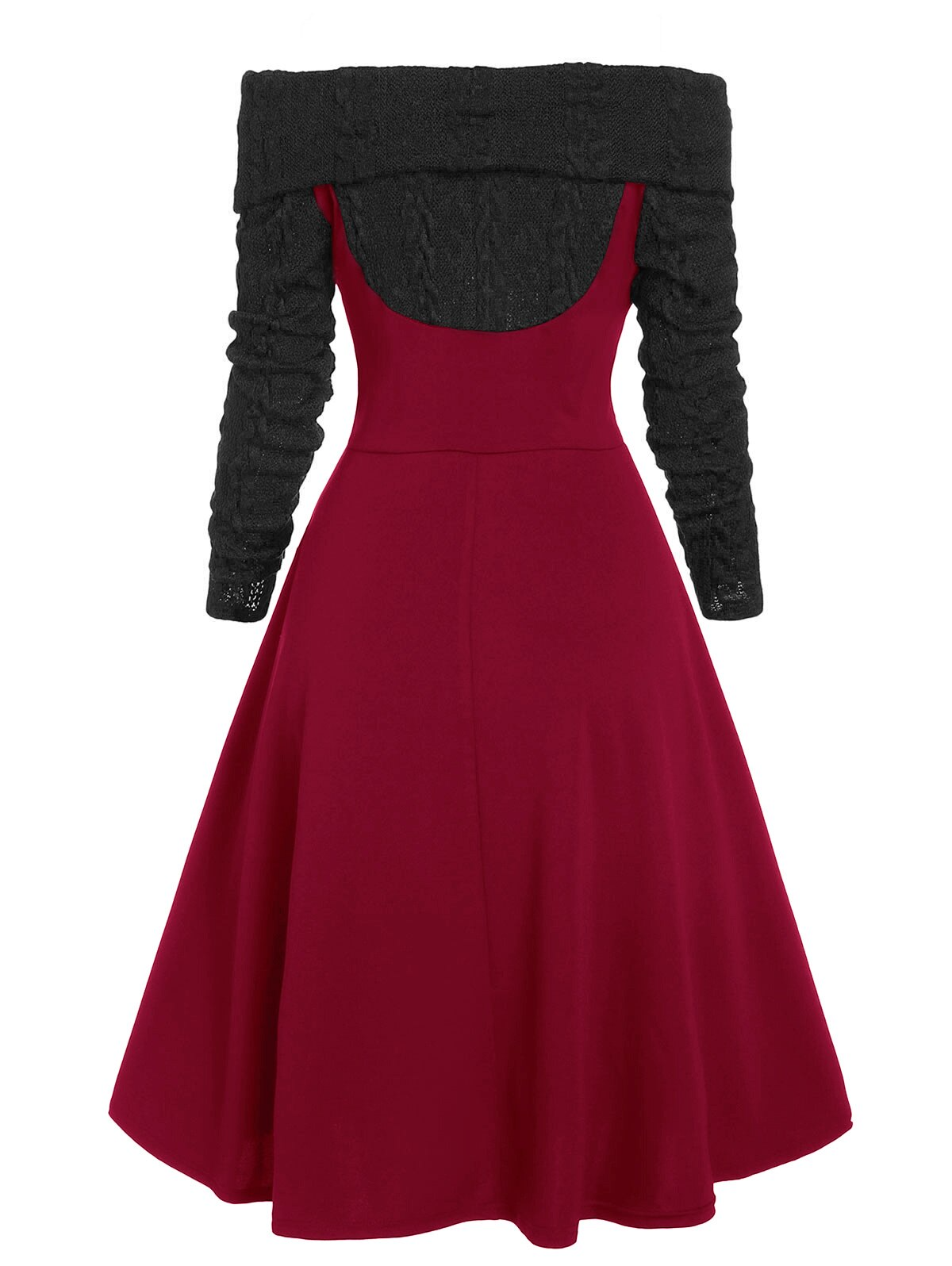 Hoobd2 In 1 Shoulder-Baring Dresses