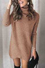 Hoobd Casual Turtleneck Midi Dress