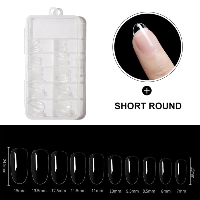 Hoobd100pcs Transparent Fake Nails Tips