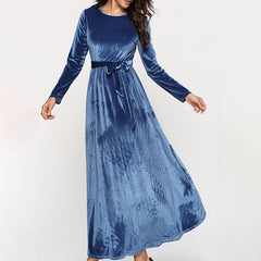 Casual Velvet Long Dress