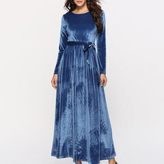 Casual Velvet Long Dress