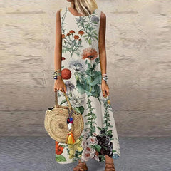 Summer Loose Casual Beach Long Dress Ladies Bohemia Maxi Dress