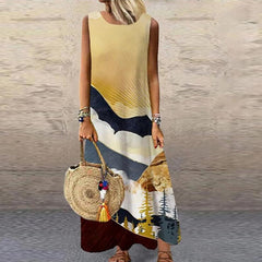 Summer Loose Casual Beach Long Dress Ladies Bohemia Maxi Dress