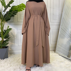 Hoobd Muslim Fashion Hijab Dubai Abaya Long Dresses Women With Sashes Islam Clothing Abaya African Dresses For Women Musulman Djellaba