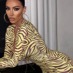 Autumn Street Print Dresses For Women 2023 Hollow Out Bandage Long Sleeve Maxi Dress Female Striped Bodycon Long Dress