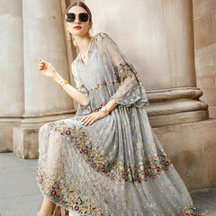 Hoobd New Summer Brand Fashion Women High-end Luxury Vintage Sexy Slim Elegant Bead Embroidered Stitch Strap Lace Dress Y16