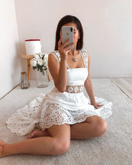 Hoobd Lace Patchwork Elegant Maxi Dress