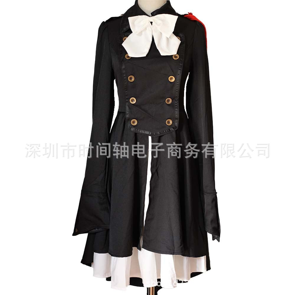Hoobd Medieval Renaissance Sweet Lolita Dress Vintage Falbala Bowknot High Waist Victorian Dress Kawaii Girl Gothic Lolita Op Loli Cos