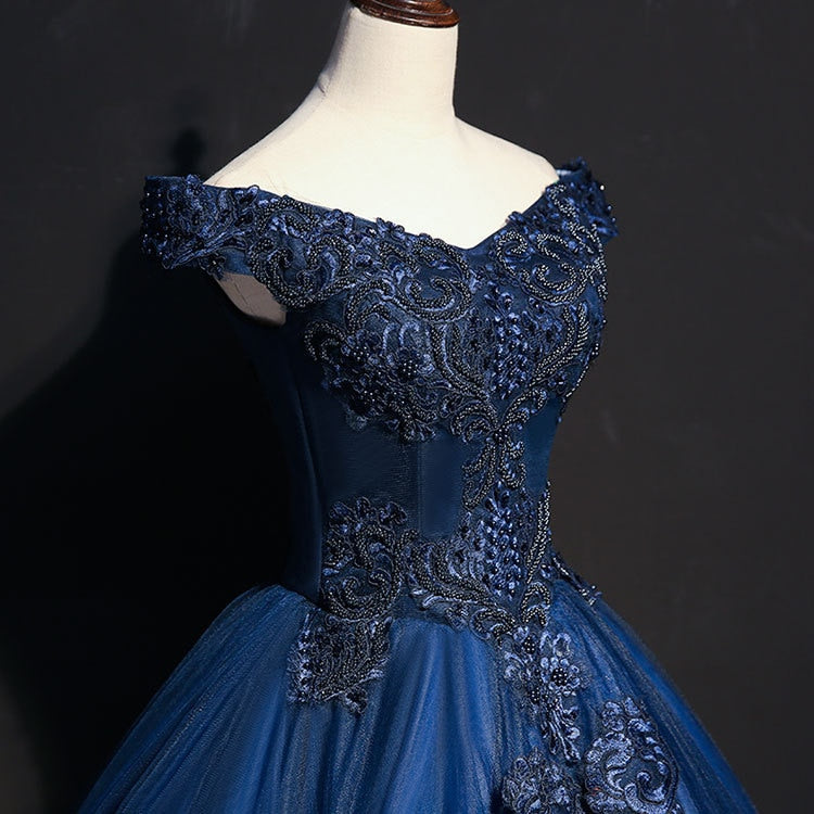 Hoobd Quinceanera Dress Gryffon Luxury Party Prom Dress Elegant Off The Shoulder Vintage Lace Embroidery Quinceanera Dresses