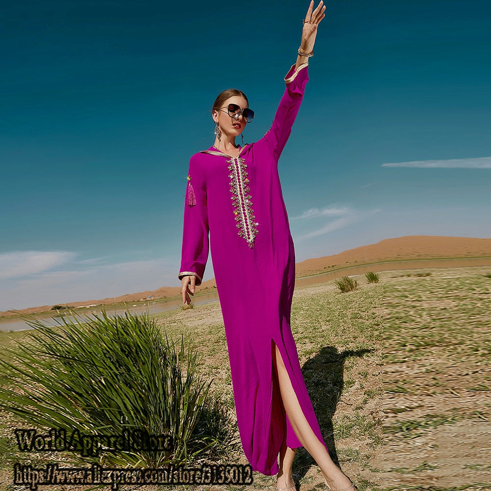 Ramadan Eid Mubarak Kaftan Dubai Abaya Turkey Islam Muslim Arabic Long Dress Abayas For Women Caftan Robe Musulmane Longue Femme