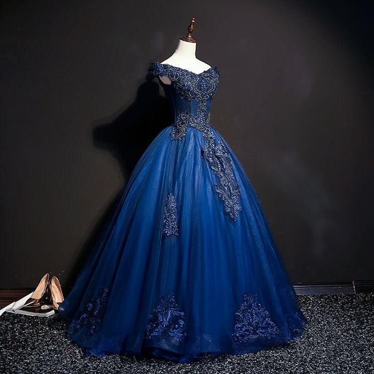 Hoobd Quinceanera Dress Gryffon Luxury Party Prom Dress Elegant Off The Shoulder Vintage Lace Embroidery Quinceanera Dresses