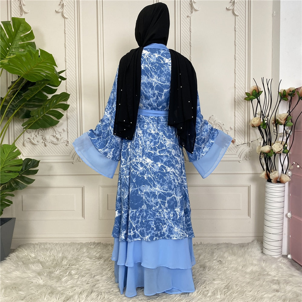 Hoobd Ramadan Eid Mubarak Robe Longue Kimono Femme Musulmane Dubai Abaya For Women Kaftan Pakistan Turkey Islam Arabic Muslim Dress